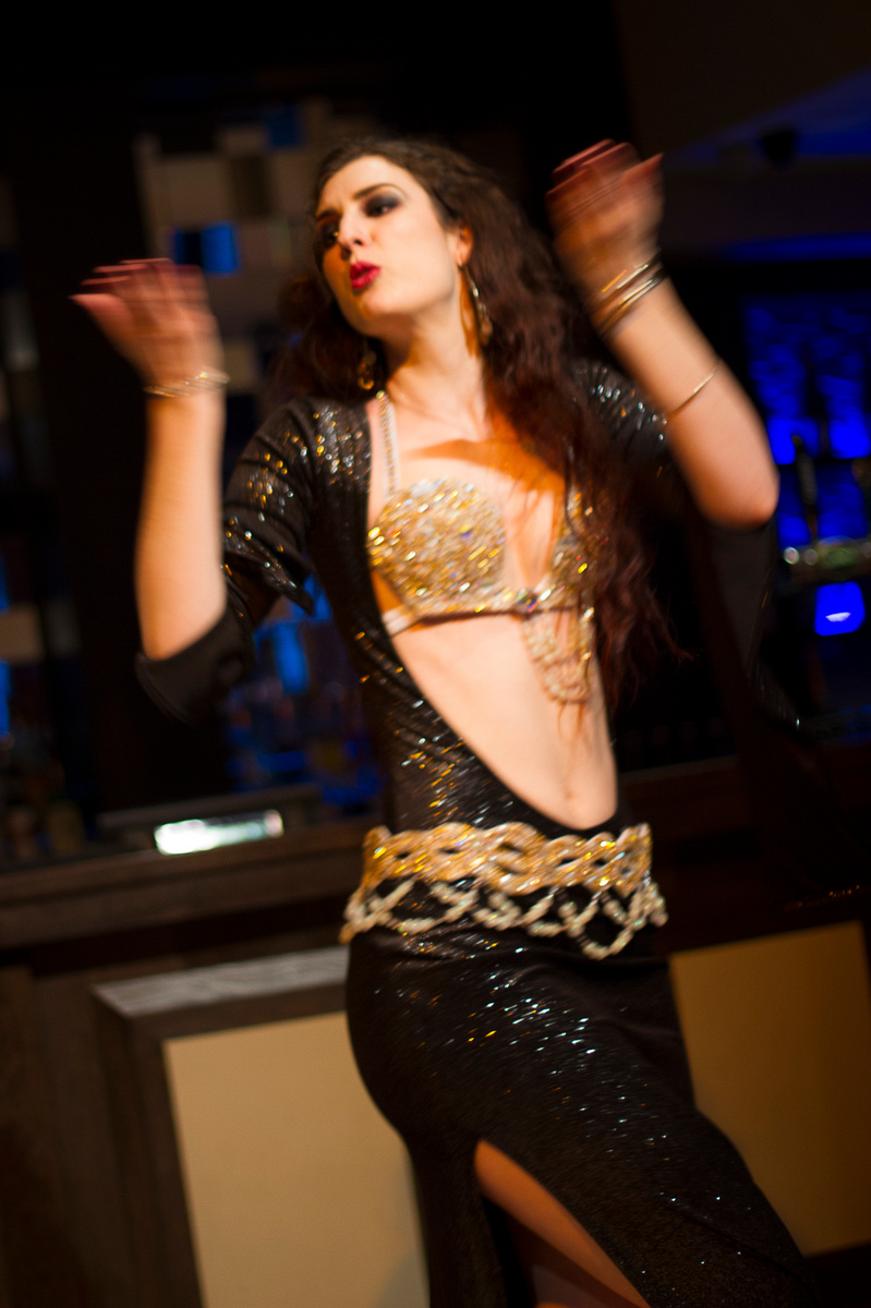 Rachael dances baladi style at the Hipnotic showcase in Reading, May 2014