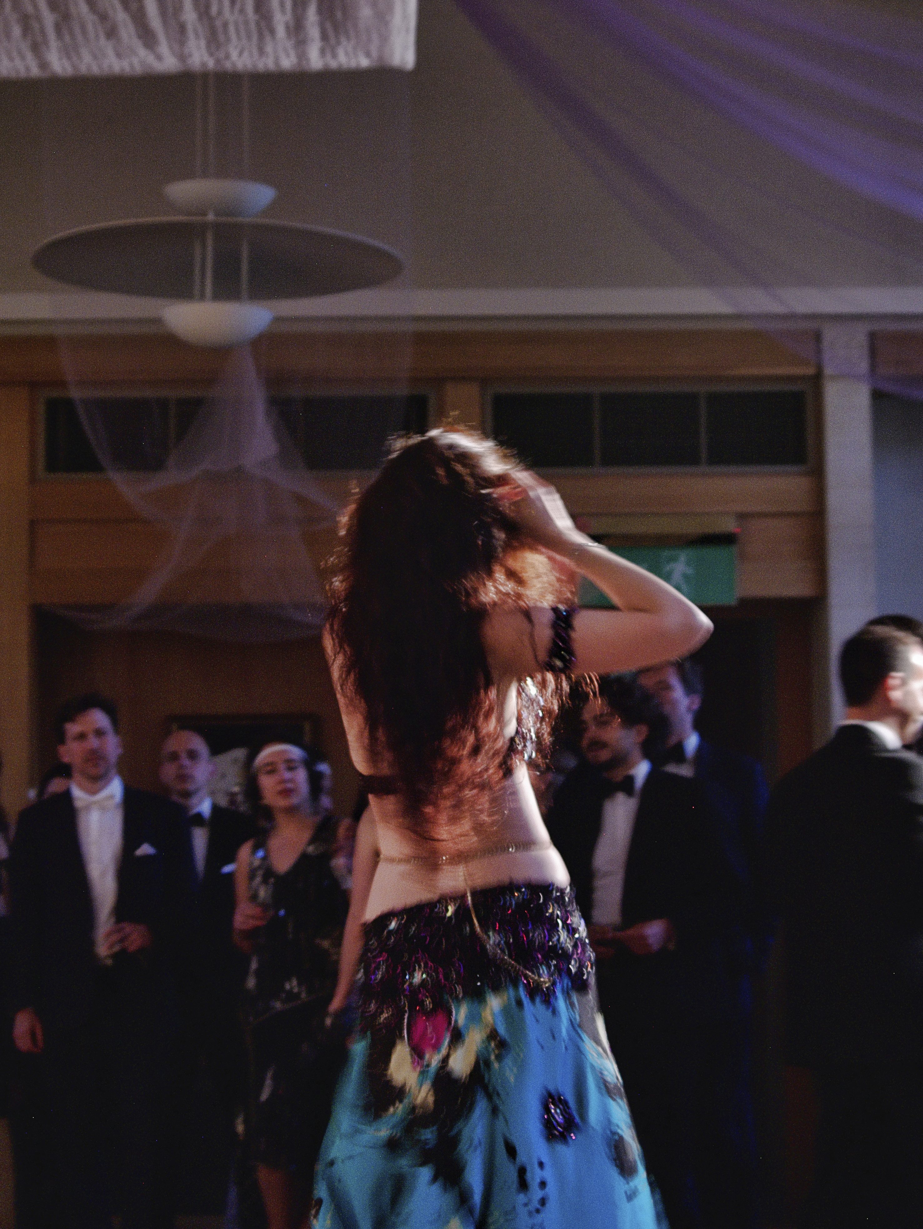 Bellydance performance at an Oxford college ball
