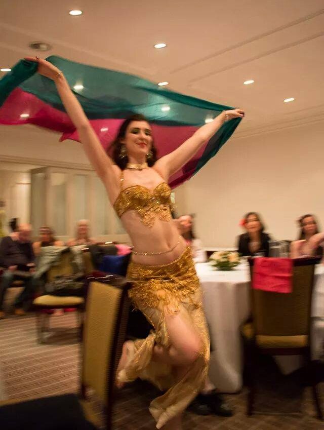 Bellydance performance by Rachael at a charity event in Oxford